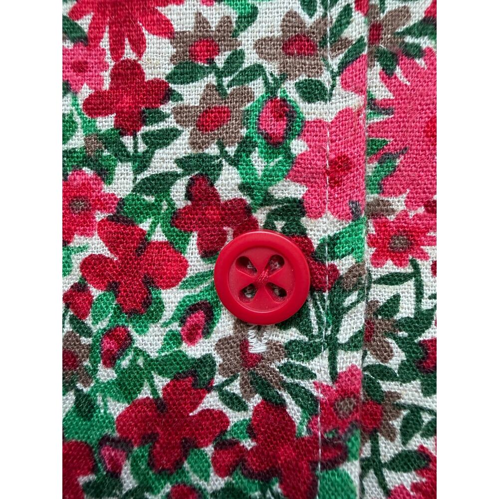 Christopher & Banks Floral Button Front Maxi Dress Size 14 Linen Blend Y2K NWT - Picture 4 of 9